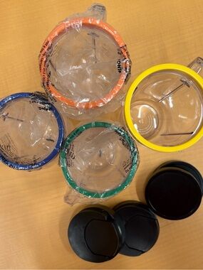 Nutribullet color cup set with lids